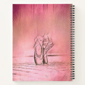 Roze balletschoenen op Pointe Notitieboek (Achterkant)