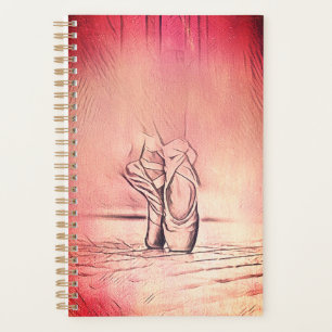 Roze balletschoenen op Pointe Planner