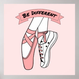 Roze balletschoenen poster