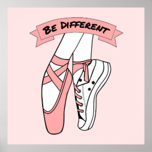 Roze balletschoenen poster