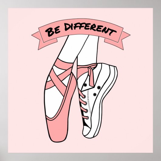 Roze balletschoenen poster (Voorkant)