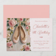 Roze balletschoenen & Rozen Verjaardag