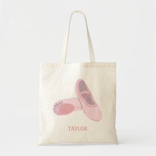 Roze balletschoenen, speciaal ontworpen voor speci tote bag (Voorkant)