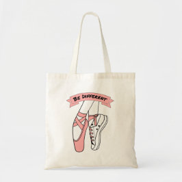 Roze balletschoenen tote bag