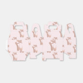 Roze Balletschoentjes Ballerina Roos Gold Party Bedankdoosjes (Uitgevouwen)