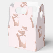 Roze Balletschoentjes Ballerina Roos Gold Party Bedankdoosjes (Geopend)