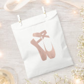 Roze Balletschoentjes Ballerina Roos Gold Party Bedankzakje (Geknipt)