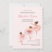 Roze Balletschool Kinderen Dansshow  Kaart (Voorkant)