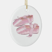 Roze balletschotels Sjabloon voor versiering Keramisch Ornament (Rechts)