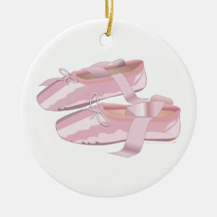 Roze balletschotels Sjabloon voor versiering Keramisch Ornament