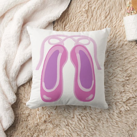 Roze balletslippers kussen (Deken)