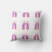 Roze balletslippers kussen (Achterkant)