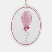 Roze ballon 2 keramisch ornament (Rechts)