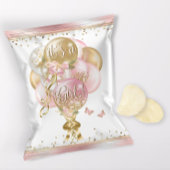 Roze ballon Baby shower Chip Bag Wrappers Flyer