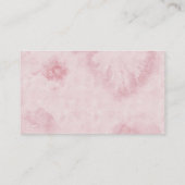 Roze ballon Baby shower Diaper Raffle Ticket Informatiekaartje (Achterkant)