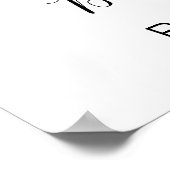 Roze ballon Elephant Baby shower Welkomstteken Poster (Hoek)