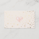 Roze ballon en Visitekaartje van sterren (Achterkant)