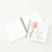 Roze ballon Eucalyptus Foliage Guest Book Notitieboek (Binnen)