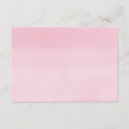 Roze ballon eucalyptus greenery display douche informatiekaartje (Achterkant)