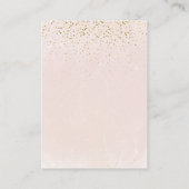 Roze Ballon Floral Eucalyptus Baby shower boeken Informatiekaartje (Achterkant)