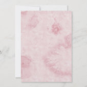 Roze Ballon Garland Baby shower Bedankkaart (Achterkant)