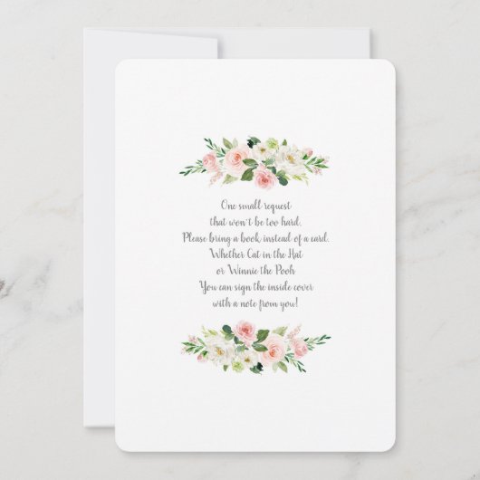 Roze ballon Het is een tweeling baby shower meisje Kaart (Achterkant)