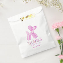 Roze Ballon Hond Verjaardag Favoriet Tas