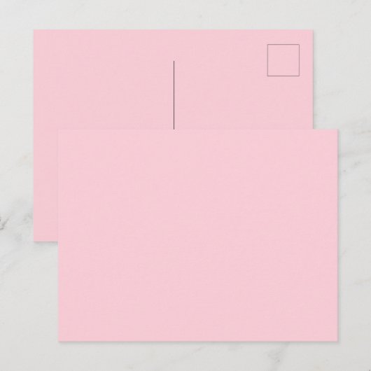 Roze Ballon Kauwgom Kleur Pretty And Yummy Effen K Briefkaart (Voorkant / Achterkant)