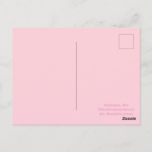 Roze Ballon Kauwgom Kleur Pretty And Yummy Effen K Briefkaart (Achterkant)