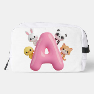 Roze Ballon Letter A Bosdieren DIY Tas