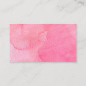 Roze Ballon Moeder Baby Olifant luier loterijkaart Informatiekaartje (Achterkant)