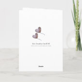 roze ballon op maat 70e verjaardagskaart kaart (Achterkant)