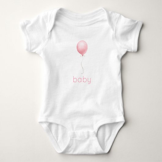 Roze ballon romper (Voorkant)