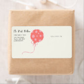 Roze ballon Small Business Label (Insitu)