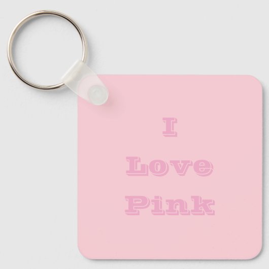 Roze Ballon Snoep Lelijk En Lekker Effen Kleur Sleutelhanger (Voorkant)