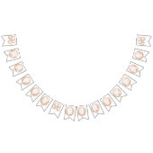 Roze Ballon & sterren 1e Happy Birthday Banner (Alle)