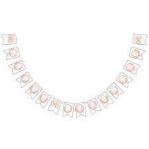 Roze Ballon & sterren 1e Happy Birthday Banner