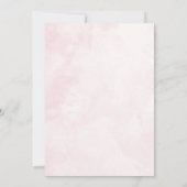 Roze ballon wandelwagen Baby meisje Moslim Aqiqah Kaart (Achterkant)