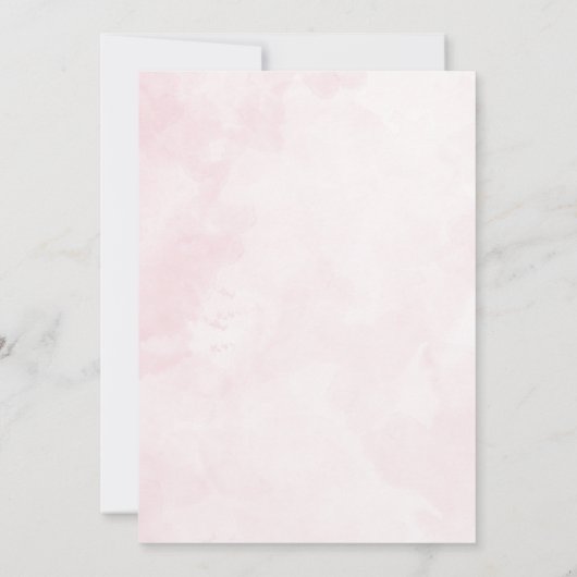 Roze ballon wandelwagen Baby meisje Moslim Aqiqah Kaart (Achterkant)