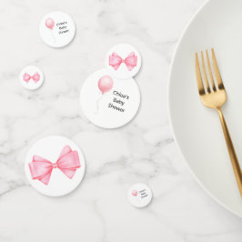 Roze ballonBaby shower Confetti