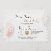 Roze ballonBaby shower Kaart (Voorkant / Achterkant)