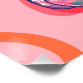 Roze ballonhond perfect poster (Hoek)