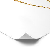 Roze ballonnen baby shower bord poster (Hoek)