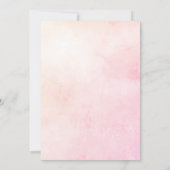 Roze Ballonnen Baby shower Invitation Kaart (Achterkant)