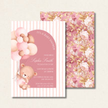 Roze Ballonnen & Bloei Baby Shower