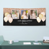 Roze ballonnen Drie foto's 30e zwarte dag Spandoek (Beurs)