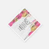 Roze ballonnen — Eet, Drink en Happy 00th Birthday Servet (Hoek)