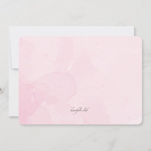 Roze Ballonnen Foto Uitnodiging (Achterkant)