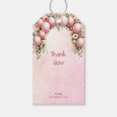 Roze ballonnen Gift Label Cadeaulabel (Voorkant)