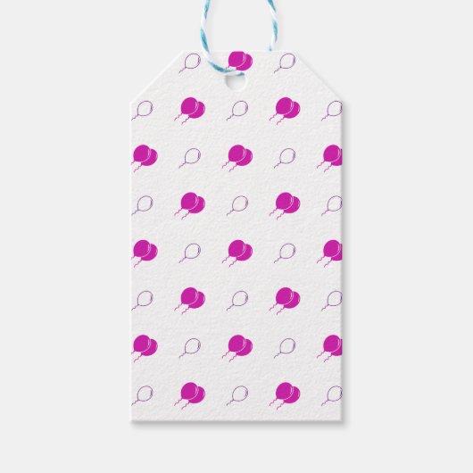 Roze ballonnen Gift Label Cadeaulabel (Voorkant)
